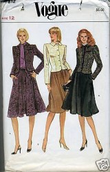 7812 VOGUE 70S JACKET,  FLARE SKIRT, BLOUSE PATTERN 12